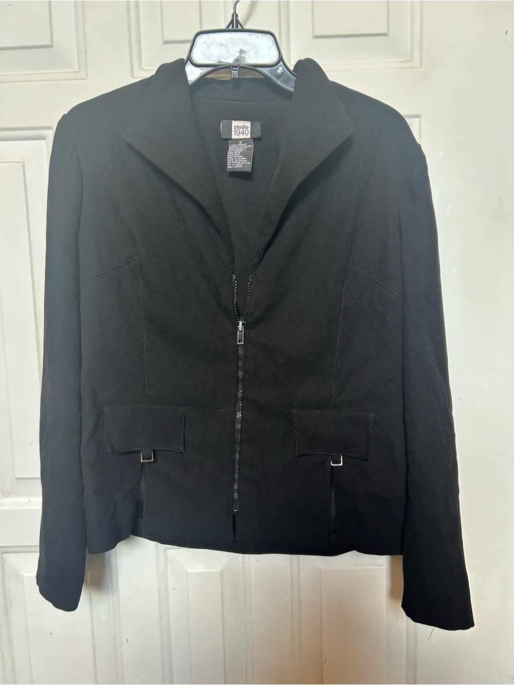 Studio 1940 Black Zip-Front Women's Jacket
